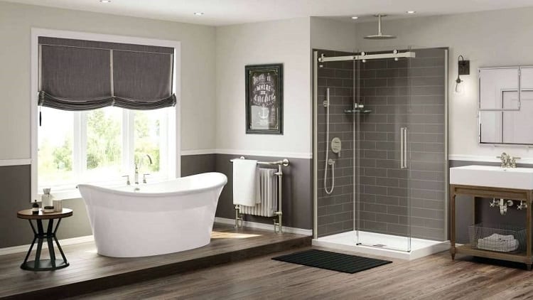 Bathroom With Shower And Thub