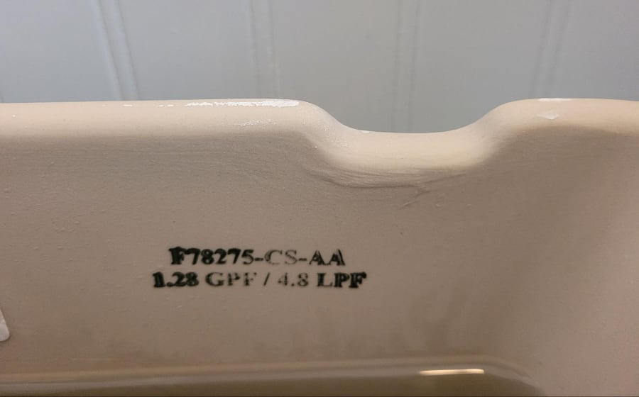 toilet manufacturer stamp